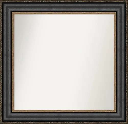 Miniatura 152 de Amanti Art Espejo personalizado, espejo de baño negro puente, espejo de pared o espejo de tocador de baño sobre el fregadero (26 x 26 pulgadas)