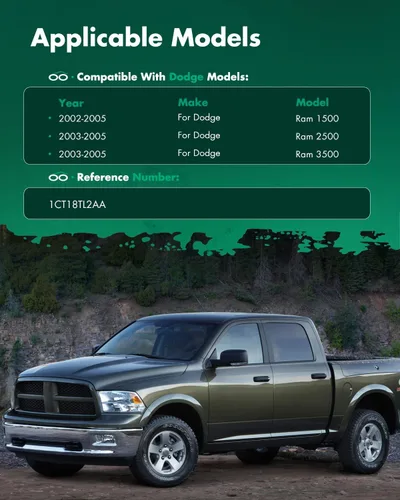 Miniatura 5 de Visor de sol para pasajero derecho gris sin techo solar para 2002-2005 para Dodge para Ram 1500, 2003-2005 para Dodge para Ram 2500, 2003-2005