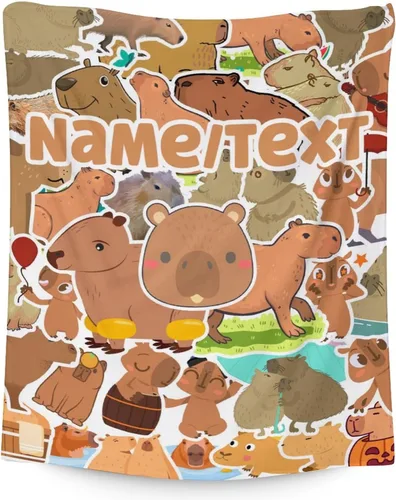 Miniatura 24 de Mantas temáticas de animales para niños, tamaño regazo de 30 x 40 pulgadas, manta de felpa suave y peluda para regalo, mantas negras para cama, sofá
