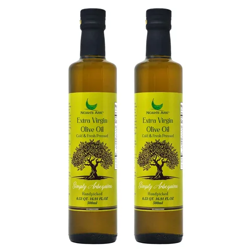 Miniatura 10 de Aceite de oliva virgen extra prensado en frío y fresco Arbequina de Noah's Ark Origen único, alto polifenol - 3L/101 oz