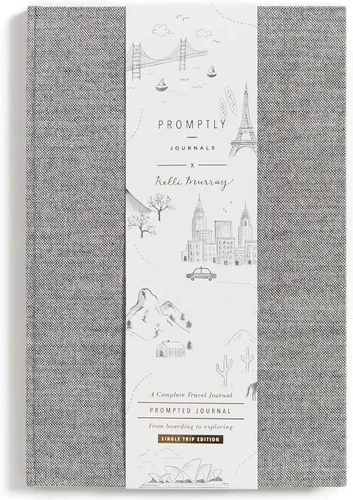 Miniatura 5 de Promptly Journals, Un diario de viaje completo: desde el embarque hasta la exploración (durazno campestre, naranja, cuero sintético) Diario