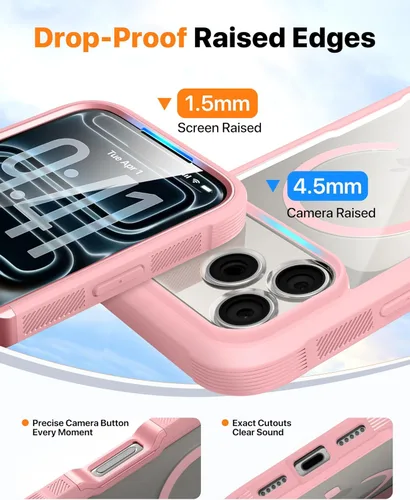 Miniatura 57 de Diaclara Funda diseñada para iPhone 16, mejorada [protección completa de la cámara], carcasa resistente de cuerpo completo con protector de pantalla
