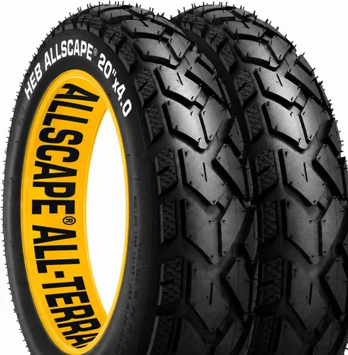 Miniatura 11 de HEB ALLSCAPE 20x4.0 26x4.0 24x4.0 20x3 inch E-Bike Fat Tire, Performance Puncture Resistant Heavy Duty for MTB, All Terrain Tread for Street and