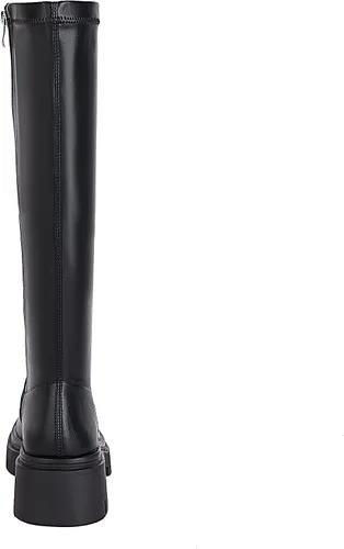 Miniatura 7 de vivianly Women's Chunky Heel Knee high Boots Zipper Square Toe Platform Booties