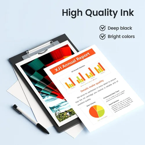Miniatura 4 de XJI Cartuchos de tinta remanufacturados de repuesto para HP 65 XL 65XL, paquete combinado negro y tricolor, para impresora inalámbrica todo en uno