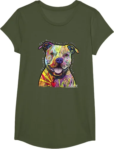 Miniatura 65 de Beware Of Pit Bulls, Dean Russo Pitbull Original - Camiseta para amantes de los perros, Negro