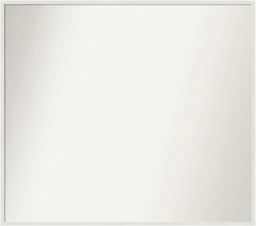 Miniatura 317 de Amanti Art Espejo de baño blanco para sobre el fregadero, 32 x 45 pulgadas, espejo de tocador rectangular blanco esbelto, marco de madera moderno