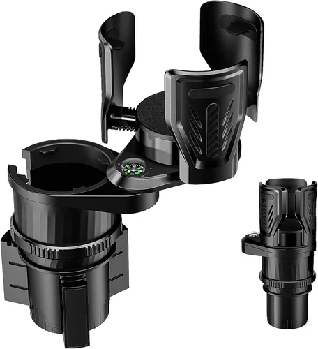 OUTXE Expansor doble para portavasos de automóvil, adaptador de bebida multifunción ajustable expandible para asiento automotriz, camión, caravana,