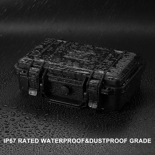Miniatura 8 de Mayouko Caja de herramientas portátil con esponja a prueba de golpes, grado impermeable IP67, funda rígida impermeable con inserto de espuma, funda