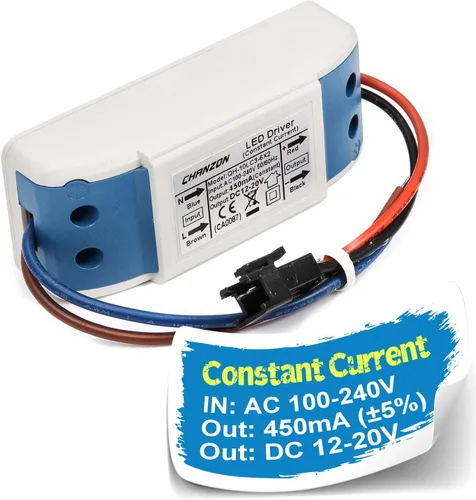 Miniatura 9 de Controlador LED Chanzon 300 mA (salida de corriente constante) 3 V-20 V (entrada 100-240 V CA-CC) (1-6) x1 W 1 W 2 W 3 W 4 W 5 W 6 W fuente