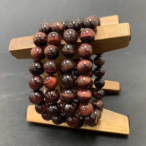 Miniatura 63 de Gem Avenue Handmade Round Bead Stretch Bracelet Unisex Natural Stone Beaded Jewelry for Men & Women, Elastic Wristband for Daily Wear