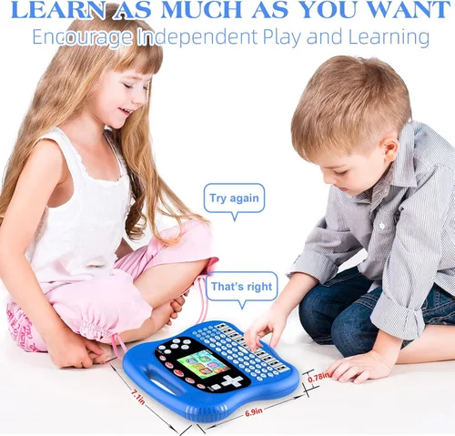 Miniatura 2 de Tableta de aprendizaje para niños, pantalla a color HD de 3.0 pulgadas, alfabeto, palabras, matemáticas, juegos, música, preescolar, electrónica