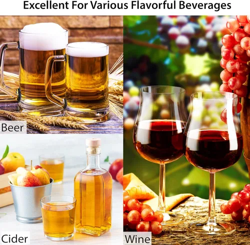 Miniatura 7 de Bolsas de cerveza de 11 pulgadas (5 unidades) de lúpulo, granos y especias, bolsas de malla de algodón para infusión de cerveza, vino, sidra, té