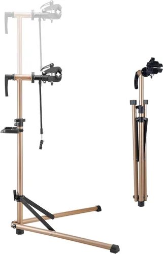 Miniatura 14 de VEVOR Soporte de reparación de bicicletas, soporte de reparación de bicicletas de aluminio resistente de 66 libras, soporte de trabajo