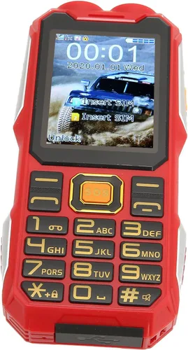 Miniatura 3 de Sxhlseller Teléfono Senior resistente, Botones Grandes, Pantalla de 2.4", Batería 16800mAh, Linterna LED, Altavoz, Dual SIM, Uso al aire libre, Rojo