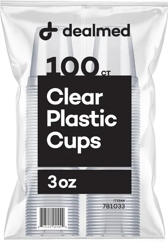Copas de plástico transparente