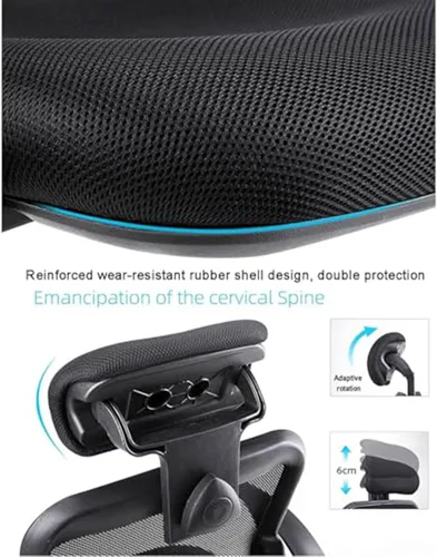 Miniatura 4 de High Back Office Desk Chair Executive Swivel Computer Chair Adjustable Height Ergonomic Gaming Chair with Lumbar Support and Breathable Mesh for