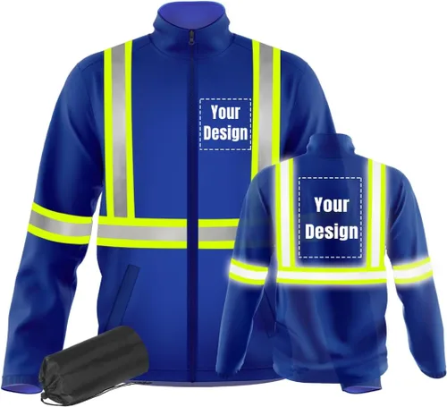 Miniatura 14 de Chaquetas de seguridad ligeras y finas de trabajo reflectantes de alta visibilidad para requisitos particulares su logotipo