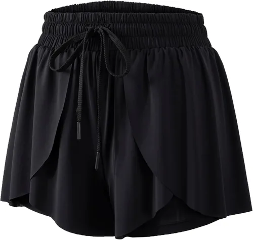 Miniatura 48 de Blaosn Pantalones cortos atléticos fluidos para mujer, gimnasio, yoga, entrenamiento, correr, pantalones cortos de tenis, falda falda linda, ropa