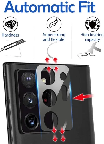 Miniatura 3 de Suoman Paquete de 3 protectores de lente de cámara Samsung Note 20 Ultra - [aleación de aluminio] [no afecta las tomas nocturnas] Película de vidrio
