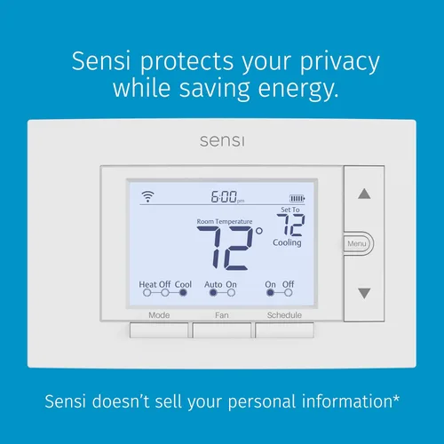 Miniatura 13 de Sensi - Termostato inteligente, 100 años de experiencia, Wi-Fi, privacidad de datos, programable, fácil de instalar, funciona con Alexa, certificado