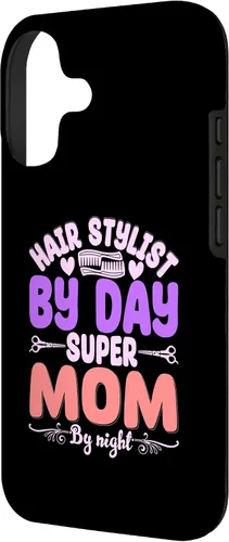 Miniatura 2 de Hair Stylists by Day Super Mom by Night Hair Stylist Case para iPhone 17