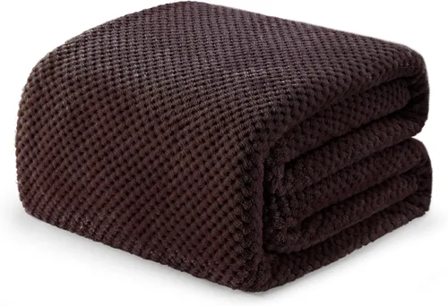 Miniatura 51 de Exclusivo Mezcla - Manta de vellón extragrande para sofá o cama, mantas supersuaves y cálidas con textura de gofre, acogedora, mullida y ligera Azul