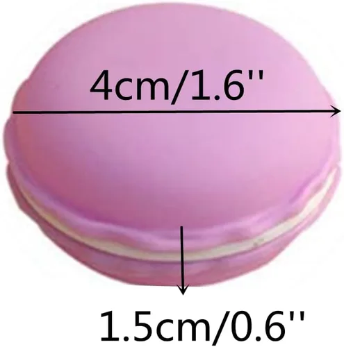 Miniatura 6 de HAN SHENG Organizador de joyas para aretes, anillos, collares, paquete de 30 lindos macarrones de 1.6 pulgadas, mini estuches de viaje, contenedores