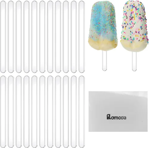 30 palitos acrílicos reutilizables para tartas, moldes para tartas, espejos, palitos de helado, molde para tartas para el hogar, pasteles, dulces,