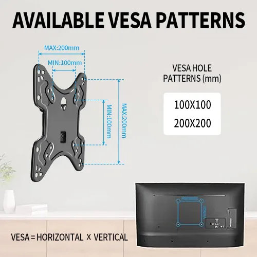 Miniatura 5 de Soporte de pared articulado de movimiento completo para televisores de 14 a 42 pulgadas, soporte de TV de esquina con extensión giratoria