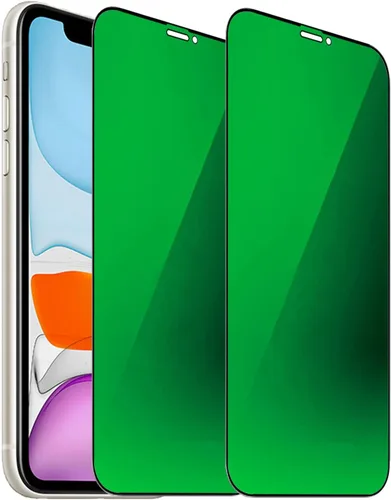 Miniatura 10 de Espejo de vidrio templado antiazul, protector de pantalla anti-espía, película antiespía para iPhone 11 Pro Max/iPhone XS Max, 6.5 pulgadas