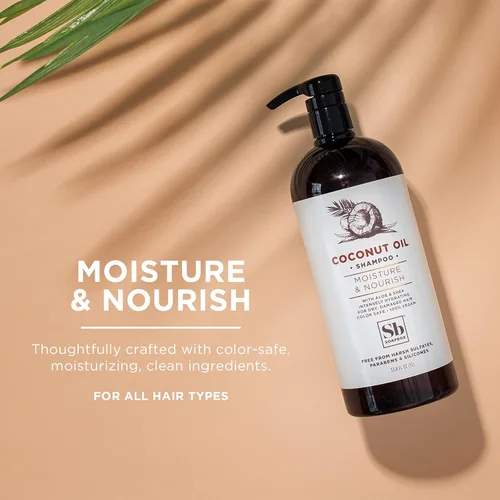 Miniatura 2 de Soapbox Champú de coco y karité, deja el cabello suave, brillante e hidratado - Ingredientes limpios libres de productos químicos agresivos, Aceite
