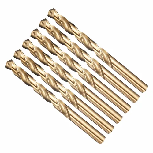 Miniatura 27 de Broca, diámetro de corte de 7/16 pulgadas (0.437 in), 4241 brocas HSS negro y dorado, ángulo de corte de 118° versátil
