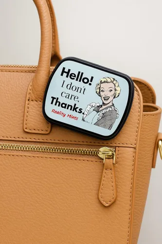 Miniatura 9 de I Don't Care Thanks Mints – Wintergreen Breath Mints – Regalo novedoso de dulces para mujeres – Lata coleccionable con bisagras de caramelo sin