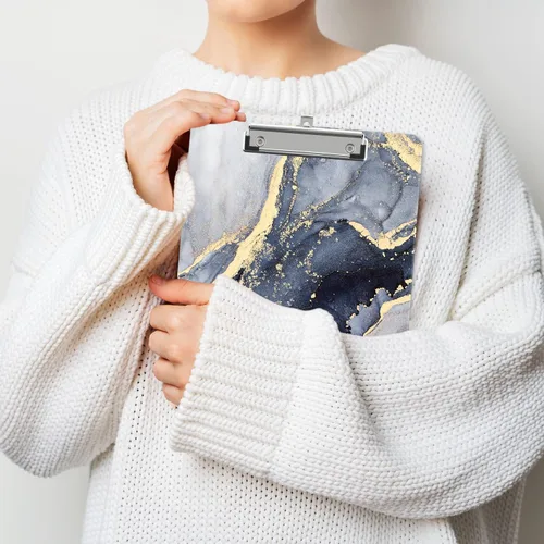 Miniatura 7 de Portapapeles de plástico A4, lindo portapapeles con clip tamaño carta estándar 9 x 12.5 pulgadas, decorativo para oficina para estudiantes, mujeres