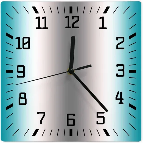 Miniatura 17 de Reloj de pared de madera blanco y negro degradado, silencioso, sin tictac, simple, abstracto, a rayas, estilo granja, cuadrado, funciona