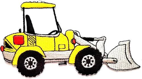 Miniatura 8 de Nipitshop - Parches rojos para automóvil, sin techo, tractor, tractor de granja, dibujos animados, para niños, parche bordado de hierro para coser