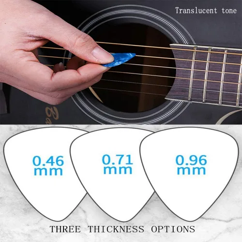 Miniatura 5 de Adhesivos para diapasón de guitarra Kimlong, calcomanías con código de colores para principiantes con mapa de trastes para práctica, para guitarras