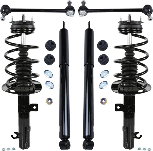 Miniatura 55 de Detroit Axle - Kit de puntales delanteros de 6 piezas para Ford Escape 2014-2019, 2 puntales y muelles helicoidales, 2 enlaces de barra