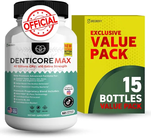 Miniatura 12 de Max for Gums and Teeth Health – 40 mil millones de UFC Probióticos orales avanzados, soporte para el aliento fresco, 60 cápsulas (paquete de 2)