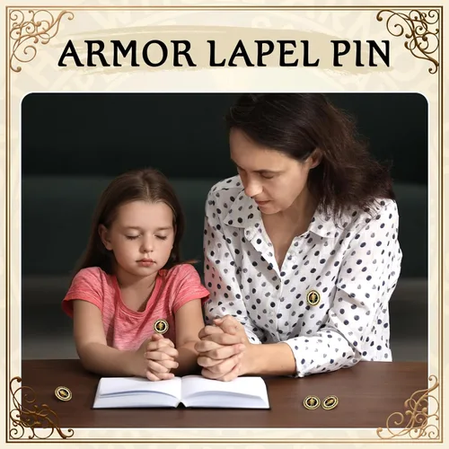 Miniatura 4 de Therwen 16 broches religiosos de oro de 1.18 pulgadas para poner en toda la armadura, broches religiosos cristianos a granel para hombres y mujeres