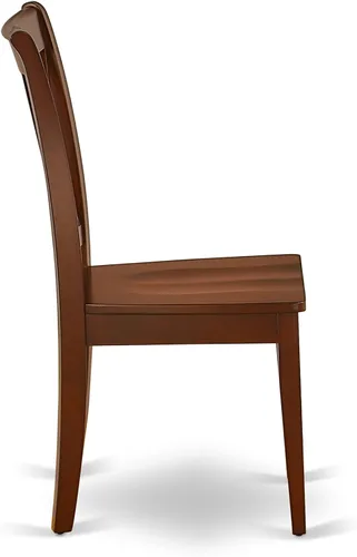 Miniatura 7 de East West Furniture ESCL3-BCH-C - Juego de mesa de comedor de 3 piezas que contiene una mesa de cocina redonda con pedestal y 2 sillas de comedor
