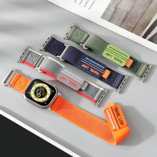 Miniatura 2 de Correa de nylon Trail Loop - Compatible con Apple Watch Ultra 3/2/1 Series 11/10/9/8/7/6/SE/5/4/3 para hombres y mujeres, correa deportiva de tela
