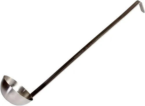 Miniatura 15 de TrueCraftware - Cucharón de 2 onzas con mango largo con gancho de acero inoxidable - Cucharón de cocina Los mejores accesorios de cocina
