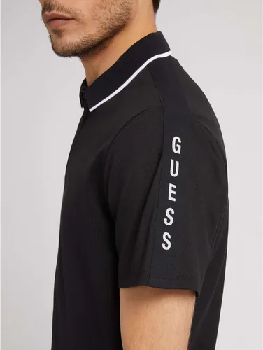 Miniatura 4 de GUESS Polo de manga corta Paul Pique Tape para hombre Essentials