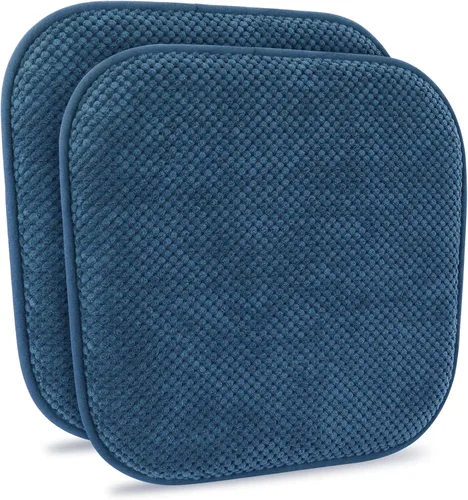 Miniatura 27 de Cojines para Sillas de Cocina Vino Rojo Antideslizantes de Espuma para Oficina, Cojines para Asientos Lavables, Almohadillas Gruesas y Suaves, Rojo