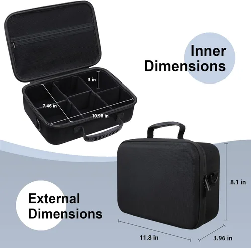 Miniatura 7 de RAIALL Funda para cámara Canon EOS Rebel T7/R50/R50V/R100/R6 Mark II/R5/R8/R10/RP/R7/Sony/Nikon D7500 DSLR, lente, trípode, bolsa de viaje