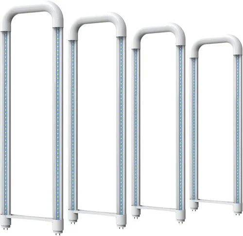 Miniatura 7 de Romwish Tubo de luz LED curva en U, T8 T12, 18 W (equivalente a 40 W), luz diurna de 5000 K, 2000 lm, repuesto de tubo de luz fluorescente, balasto