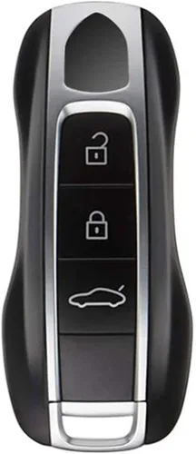 Miniatura 8 de Funda para llavero Porsche, funda de TPU suave premium compatible con Porsche 911 Cayenne Panamera Macan (patrón celadón)