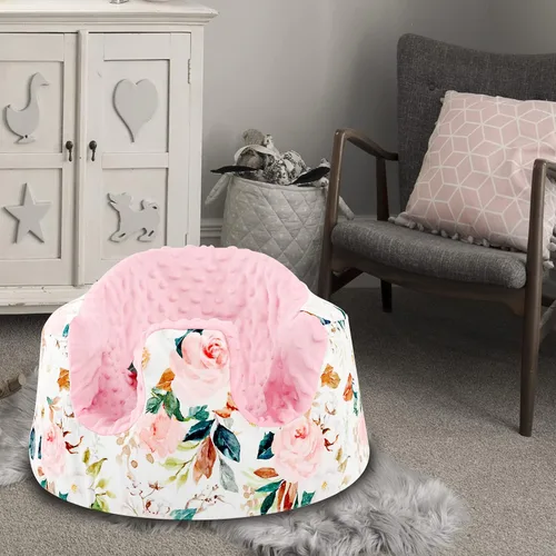 Miniatura 7 de DILIMI Minky - Funda de asiento compatible con asiento Bumbo, extraíble, ultra suave, cómoda, cálida, funda de asiento para bebé niña y niño, flor